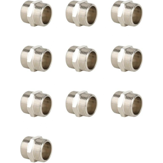 Ниппель НР-НР GAPPO 3/4" никелированный G2204.05 Ниппель НР-НР GAPPO 3/4" никелированный G2204.05