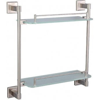 Стеклянная двухуровневая полка в ванную GAPPO G1707-2 Стеклянная двухуровневая полка в ванную GAPPO G1707-2